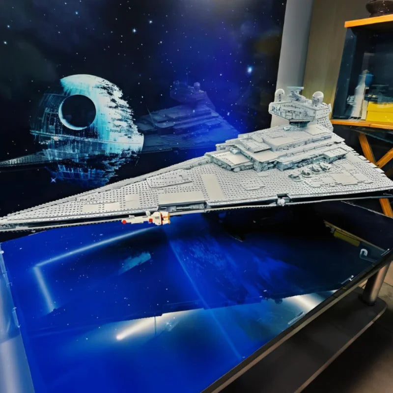 Imperial JV Navy Stormtrooper Star Destroyer Star Cruiser Galactic Empire Starfighter Dark Fleetship Spacecraft 75252 Brick ToyGift