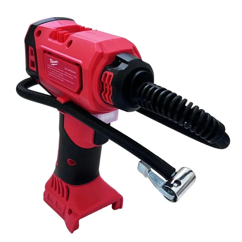 Milwaukee 18V Battery Cordless Electric Air Pump Car Tire Automatic Inflator Handheld Air Compressor Rechargeable