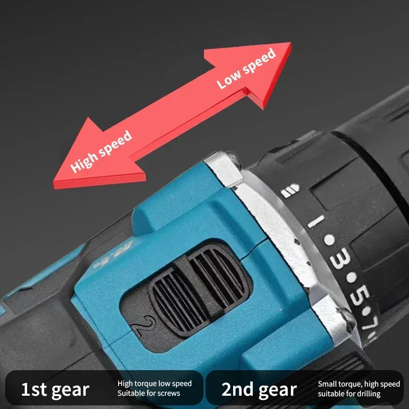 Makita Original 18V DDF487 Cordless Driver Drill Brushless Electric Impact Screwdriver Rechargeable Power Tool 18V