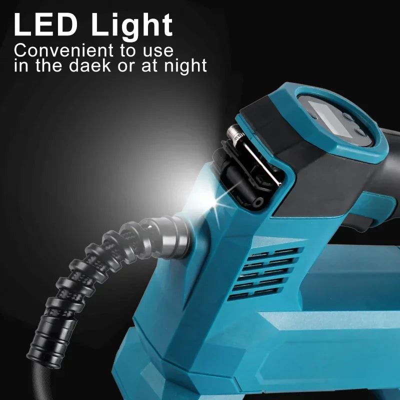 Makita compatible 18V JV Electric Cordless Air Pump for 18V Makita Battery Powered Compressor Inflatable Pump Digital Display Inflator Car Tire Air Pump