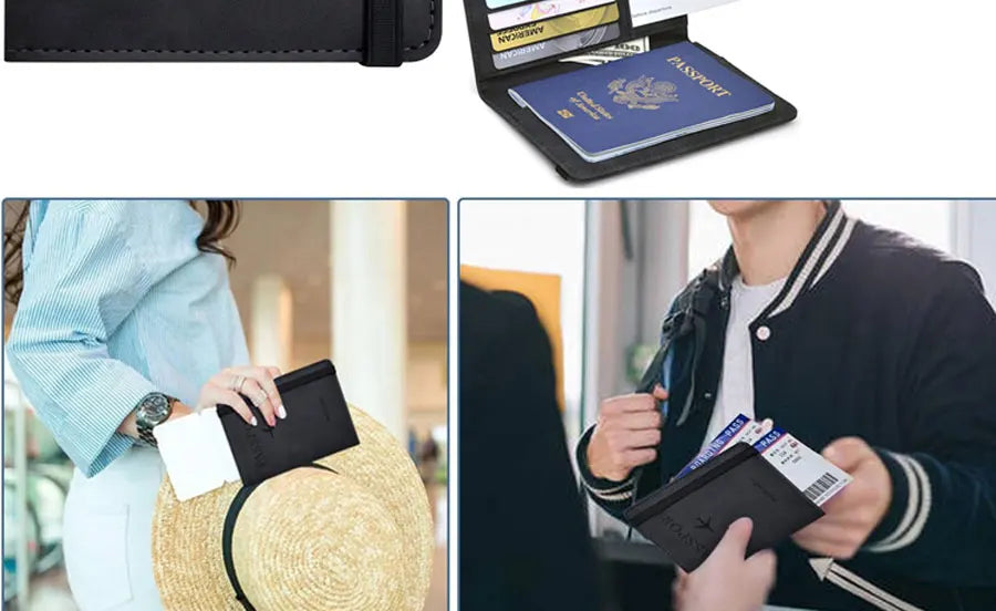Passport Holder for Travel Essentials JV Passport Wallet Cover Case for Travel  Accessories,Passport Book Holders for Women/Men