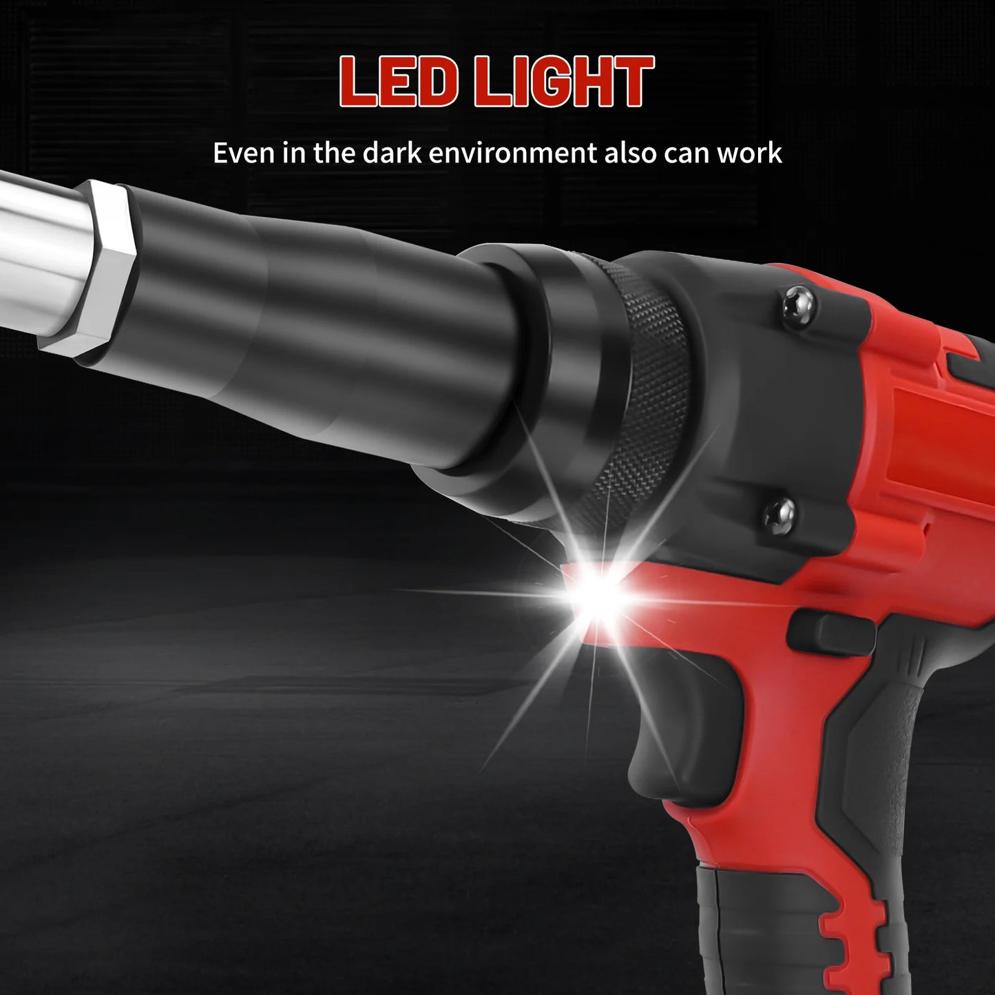 Milwaukee compatible Brushless Electric Rivet Gun 2.4-4.8mm