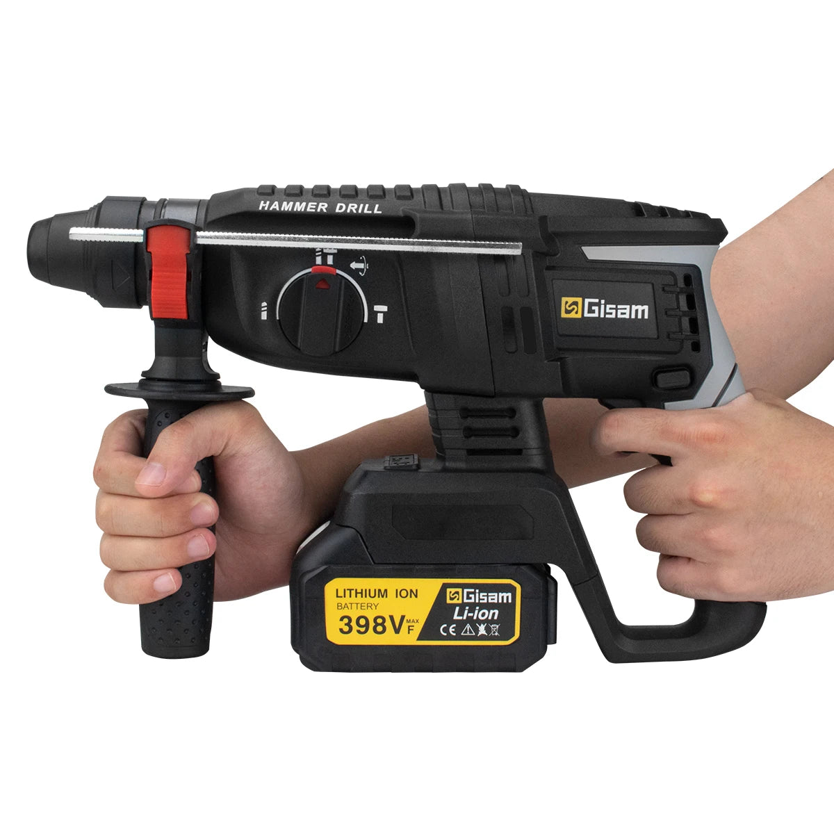 Gisam JV Brushless Electric Hammer Drill 26MM Multifunctional Cordless Rechargeable Screwdriver Tool For Makita 18V Battery Pins