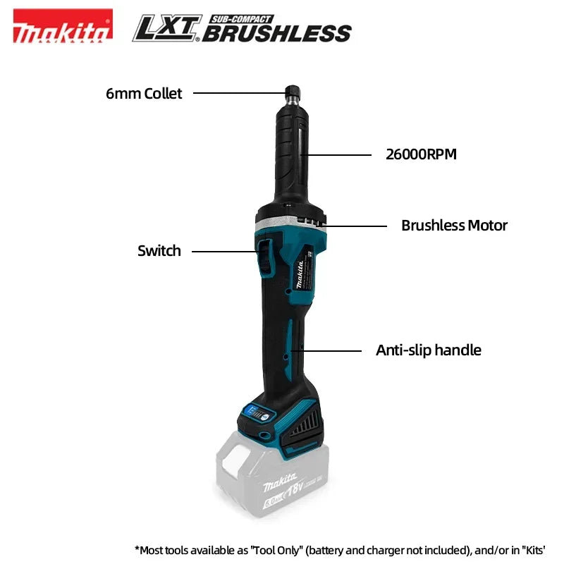 Makita 18V Mobile Die Grinder Long Nose