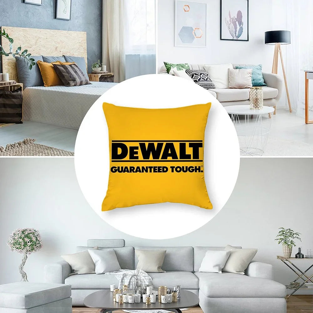 DeWalt Pillow Case Short Plush Sofa Decorative Gift Home Double-sided Printing Cushion