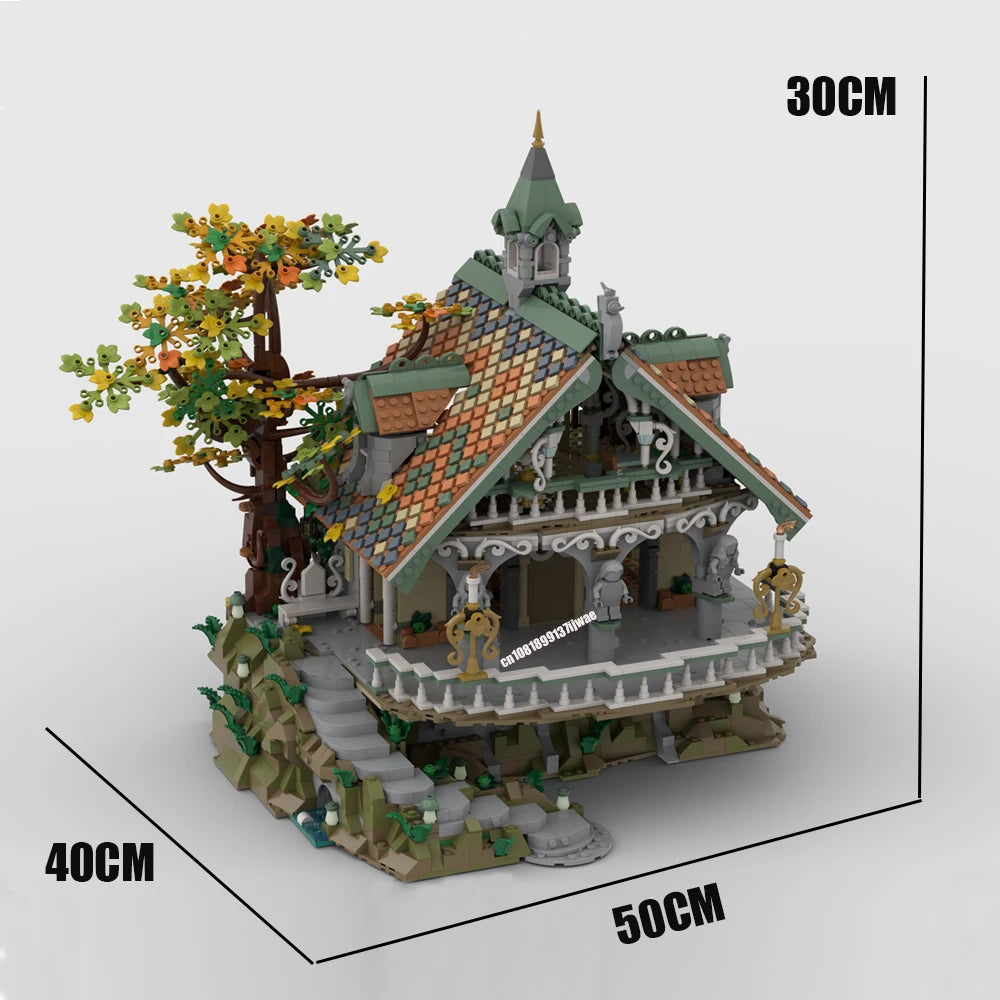Lord of the Rings JV NEW 3660PCS The Rings Movie The Last Homely House model DIY creative ideas child Toy Assembly Puzzle Birthday Gift MOC-10315