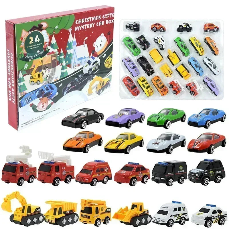 Christmas Advent Calendar JV Box DIY Christmas Tree Train Jesus set Kids 24Days Countdown Calendar New Year Party Christmas Gifts
