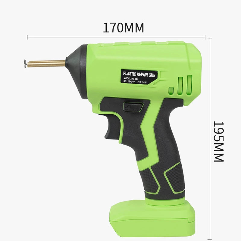 Makita Dewalt Milwaukee Bosch Black & Decker Compatible JV 18V Battery Cordless Welding Gun with 400PCs Staples Car Bumper Repair Tools