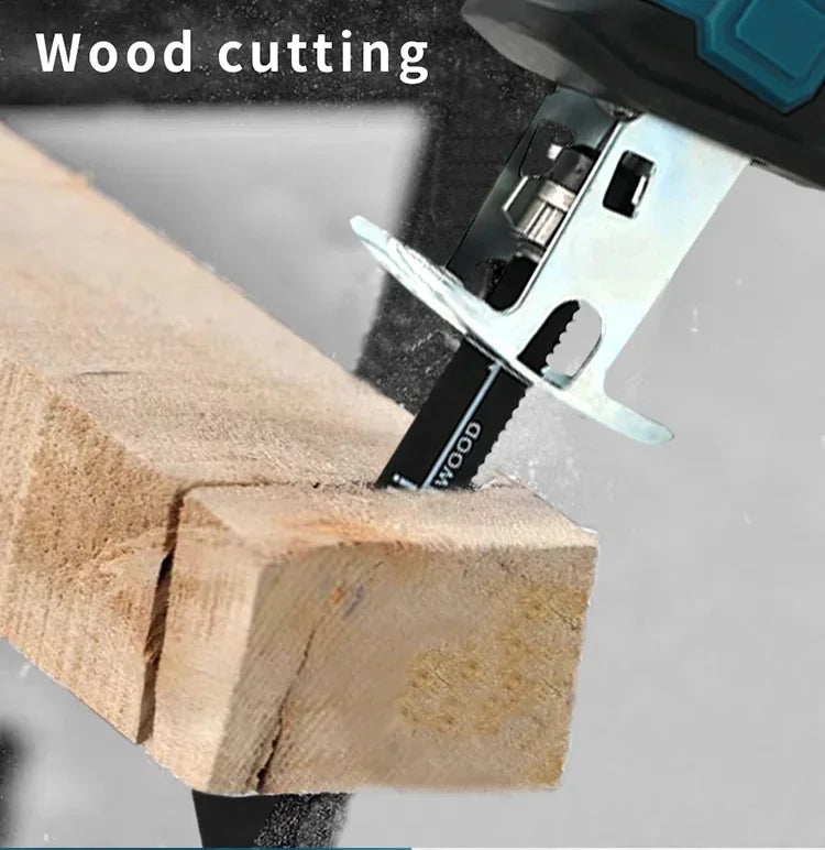 Makita-18V, ML-505 Brushless Cordless Reciprocating Saw, Portable Electric Chain Saw for Wood, Metal Pipe Cutting, Power Tool,