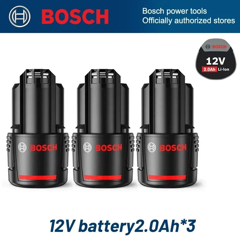 Bosch Original battery 12V battery, 2.0Ah BAT411 Lithium ion Rechargeable Battery BAT411A BAT412 BAT412A BAT413 Battery Charger