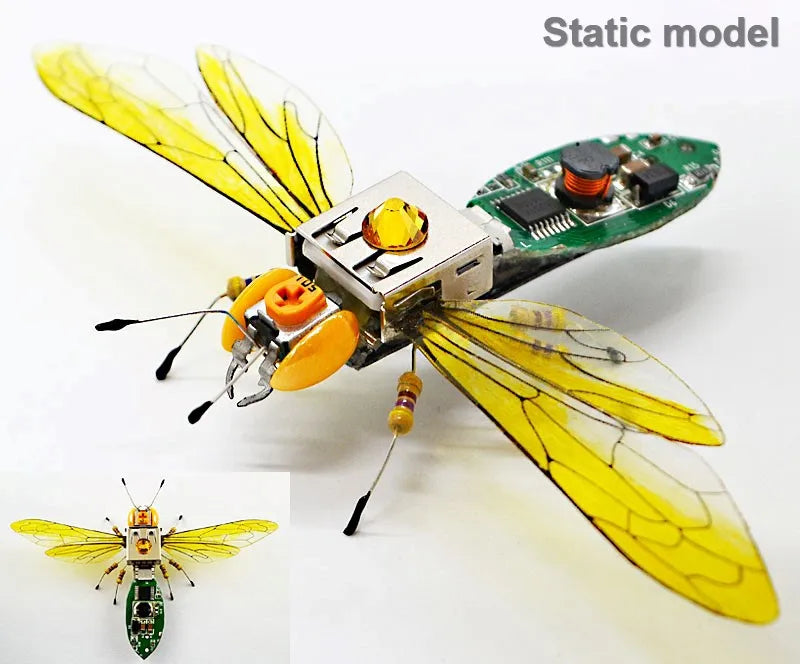 Robot JV STEAM DIY Robotic Insects Science Invention Electronic Animal for School Competition Non-soldered DIY Kit Stem Toys Robot Animal