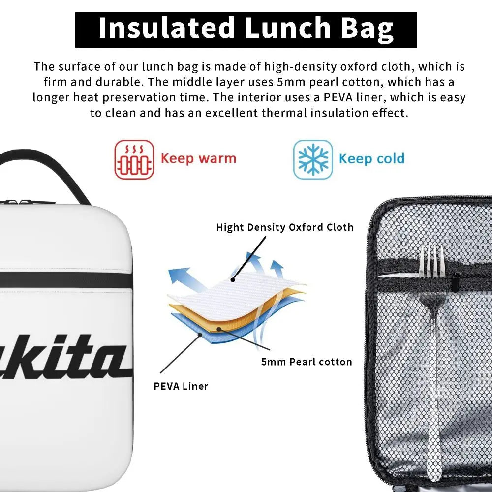 Makita lunch bag Picnic Storage Food Boxes Portable Container Cooler Thermal Lunch Box Tote