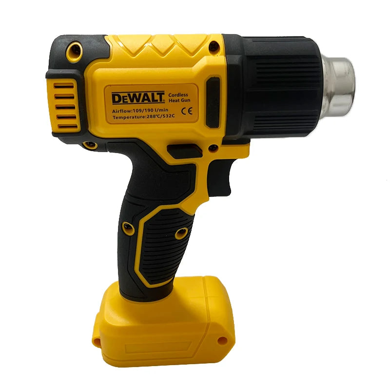 Dewalt 18V 20V Heat Gun Digital Display Electric Air Guns Cordless Heat Gun With 3 Nozzles Industrial Shrink Wrapping Hot Air Gun for 20V Battery