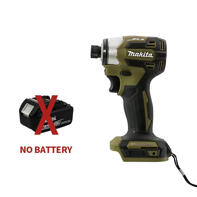 Makita 18V DTD173 Brushless Drill Green Electric Power Tool for Home Improvement DIY 180Nm Torque for Wood Bolts T-Mode