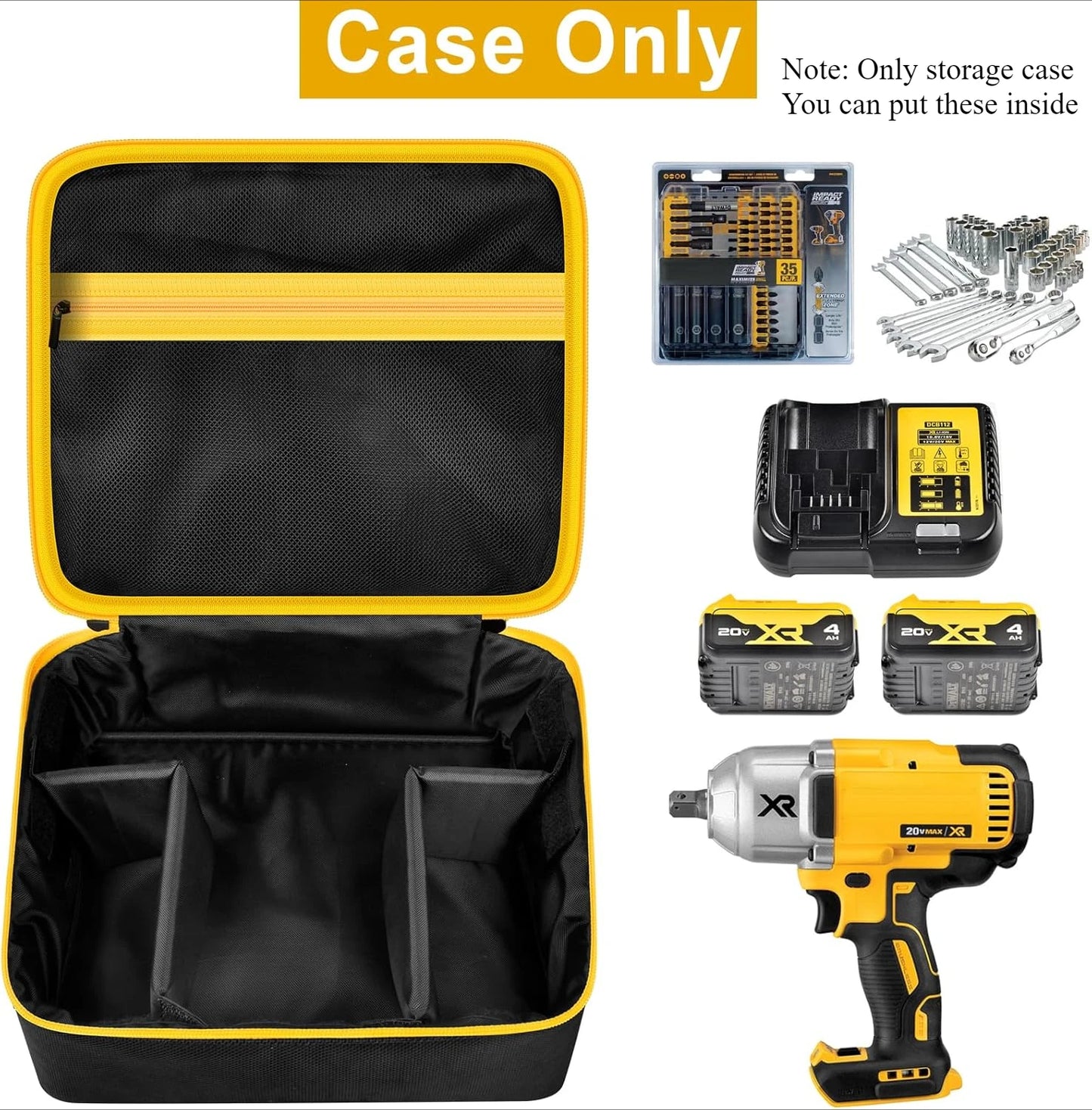 DEWALT Case for DeWalt 18V 20V MAX XR DCF900P1 DCF900B DCF891B DCF961B DCF899B Cordless Impact Wrench Driver