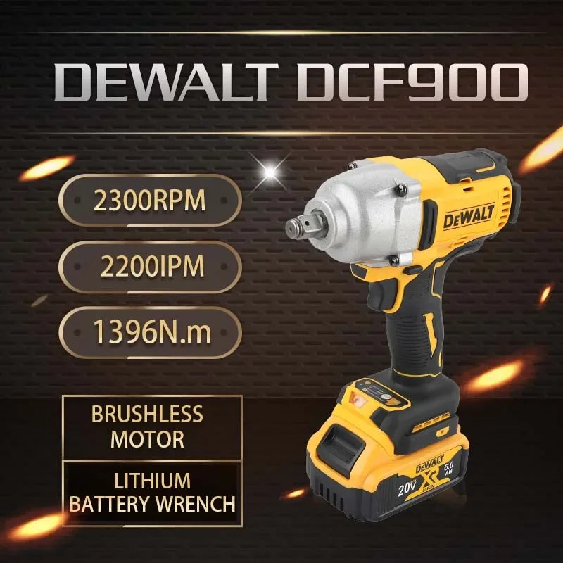 2025 DEWALT DCF900 18V Impact Wrench 1/2" Inch High Torque With Hog Ring Anvil 20V Brushless Cordless Wrench Dewalt Power Tools DCF900