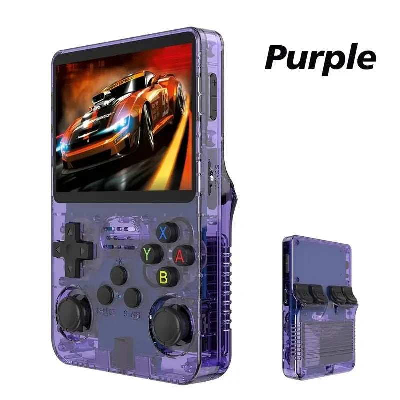 R36S new retro game console JV 3.5-inch Linux open-source system portable handheld game console with 128GB large memory