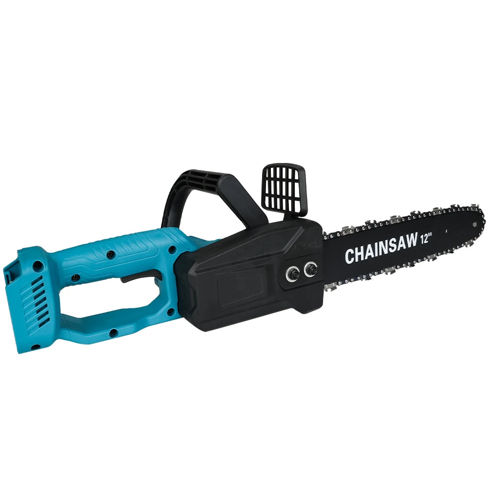 Makita Compatible JV 18V Cordless Electric Chainsaw 12 Inch  Brushless Motor Chainsaw Quiet Cutting Power for Tree Felling Storm Clean-Up Pruning