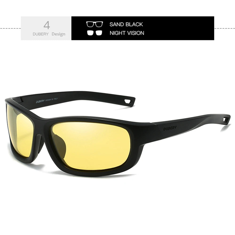 DUBERY JV Full Rim Polarized Fashion Sunglasses For Men And Women 12 Colors Model 227