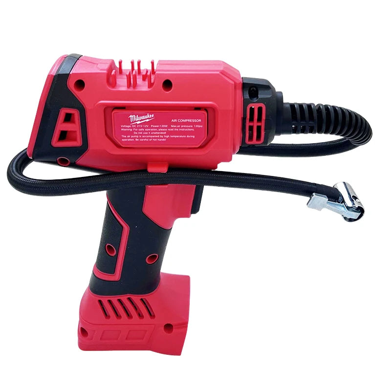 Milwaukee 18V Battery Electric Air Pump Cordless Car Tire Automatic Inflator Handheld Air Compressor Power Tools