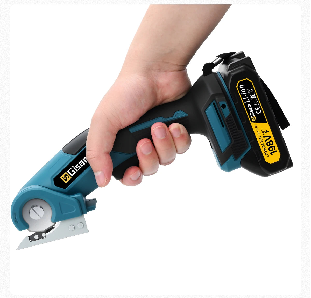 Makita Compatible 18V Gisam Cordless Carpet Scissors Multi Functional Pruner Round Knife Cutting Cloth Scissors Power Tool For makita 18v battery pins