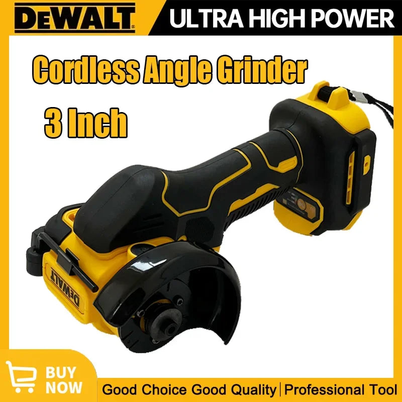 DEWALT 18V 20V Max Cordless Angle Grinder 3 Inch Mini Polishing Grinding Machine Electric Cutting Power Tools For 20V 18V Battery