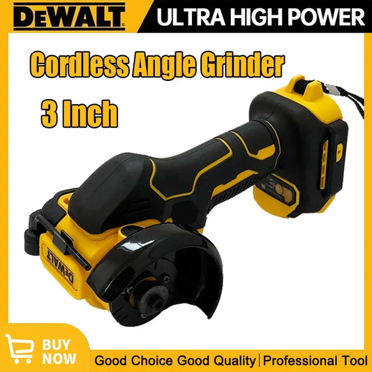 DEWALT 18V 20V Max Cordless Angle Grinder 3 Inch Mini Polishing Grinding Machine Electric Cutting Power Tools For 20V 18V Battery
