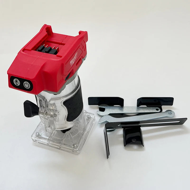 Milwaukee 18V Brushless Electric Trimmer 800W 30000RPM Cordless Compact Router 5-Speeds Woodworking Trimming Machine For 18V Battery
