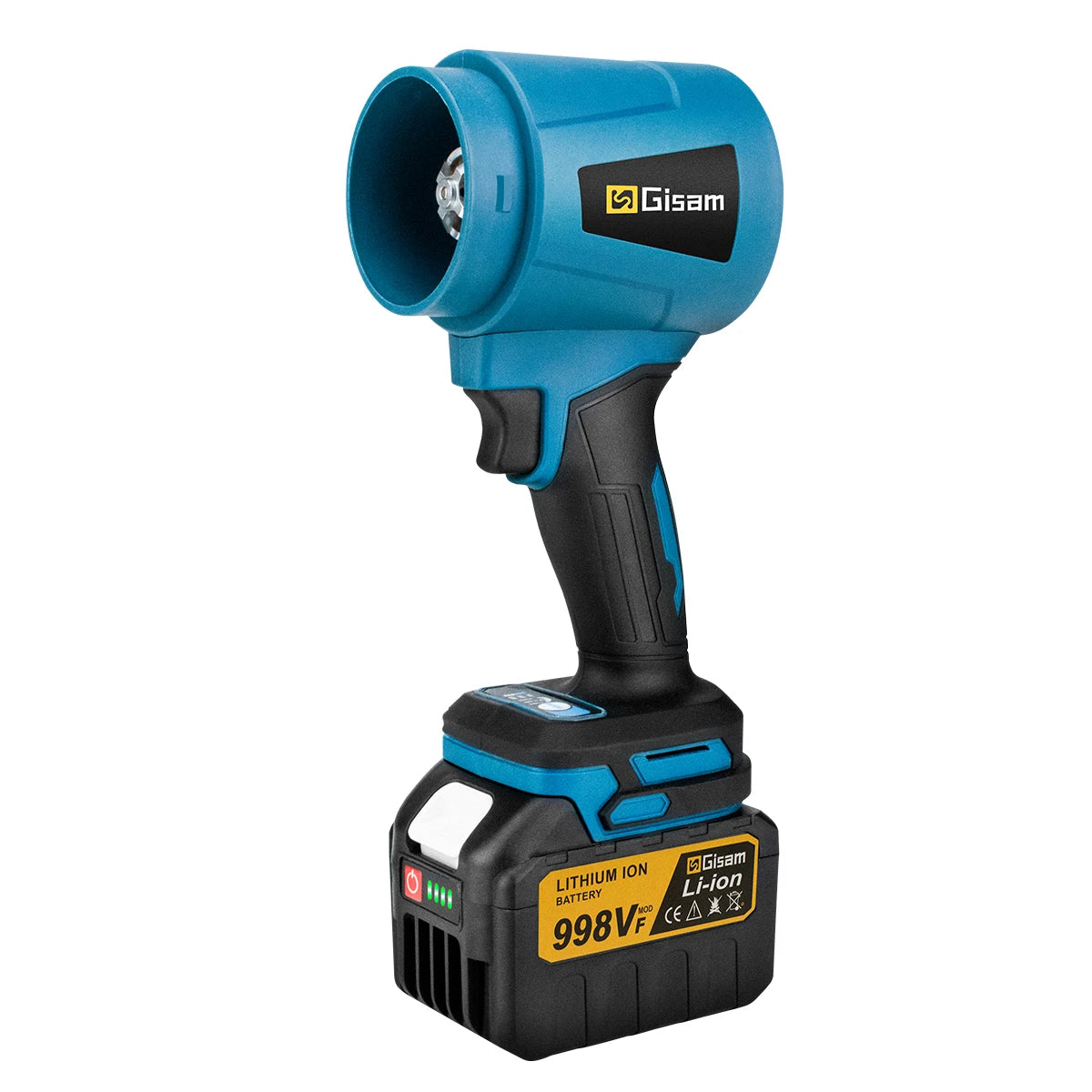 Makita Compatible 18V JV Gisam 300000RPM Brushless Electric Turbo Blowers Jet Fan 400M/S Handheld Leaf Blower Dust Blowing for Makita 18V Battery Pins