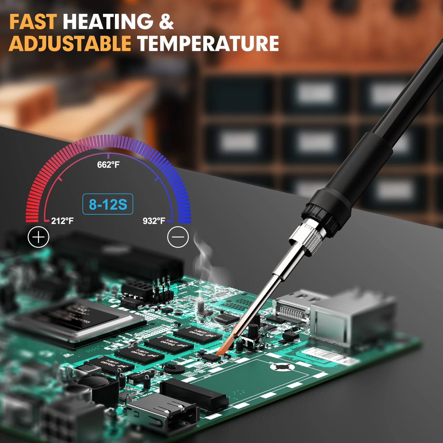 Makita DeWalt Milwaukee Bosch compatible Cordless Soldering lron Temperature Adjustable Electric Welder Kit For DEWALT For Makita For Milwaukee For Bosch 18V Battery