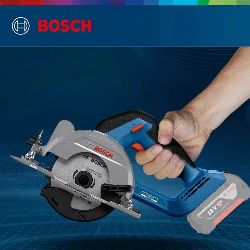 BOSCH Electric Circular Saw 18V Brushless Cordless 125mm Multi-Angle Carpentry Cutting Machine Bosch Power Tools GKS 18V-44