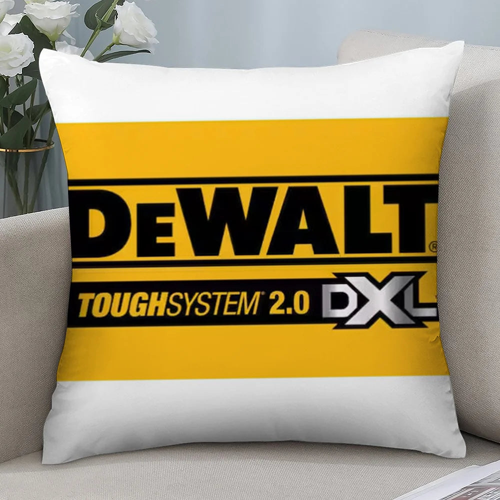 DeWalt Pillow Case Short Plush Sofa Decorative Gift Home Double-sided Printing Cushion