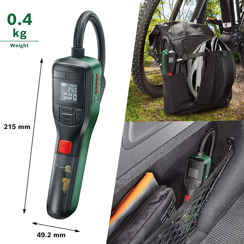 Bosch Cordless Compressed Air Pump Rechargeable Electric Pump 3.6V Portable Tire Inflatable Pump For Bicycle Car Motorcycle Ball