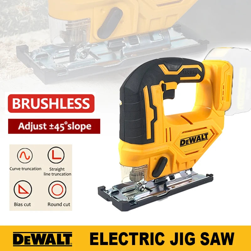 Dewalt Brushless Curve Saw 20V Cordless Electric Jig Saw Portable Multifunction Adjustable Woodworking Power Tool