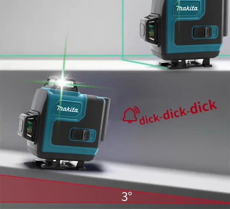 Makita 16 Lines Horizontal Vertical Laser Level Full kit with remote control