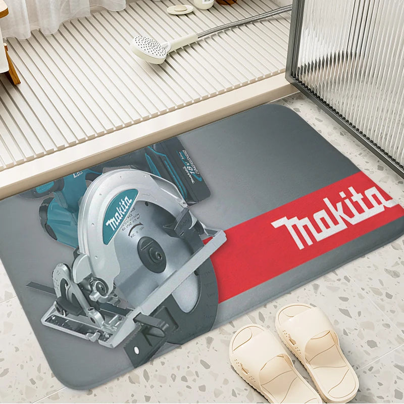 Makita JV Bathroom Foot Mat Non-slip T-Makitas Entrance Door Doormat Slip-resistant Balcony Bedroom Rug Kitchen Hallway Corridor Carpet