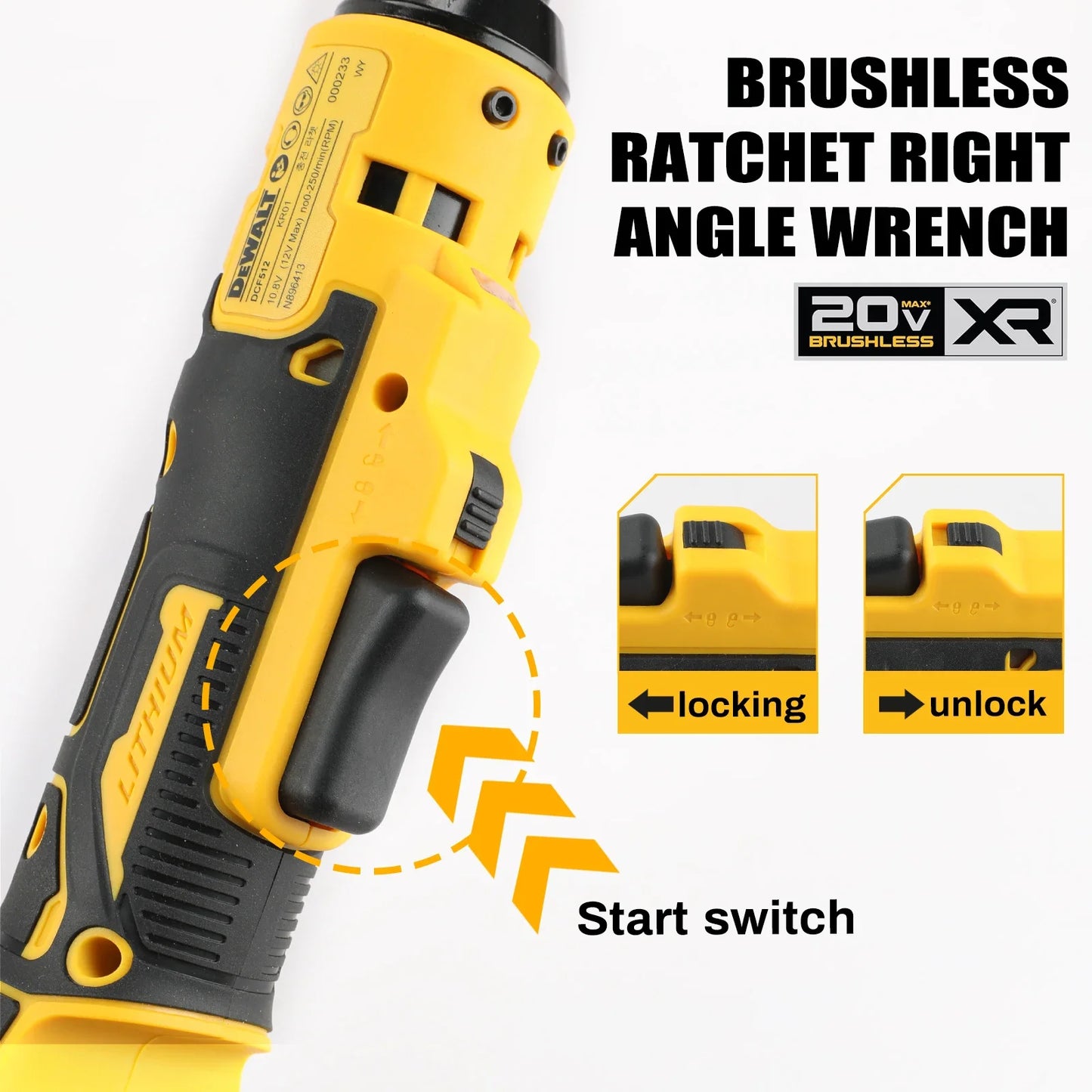 DEWALT DCF850 Driver and DCF512 Ratchet 18V 20V Max with bag combo kit