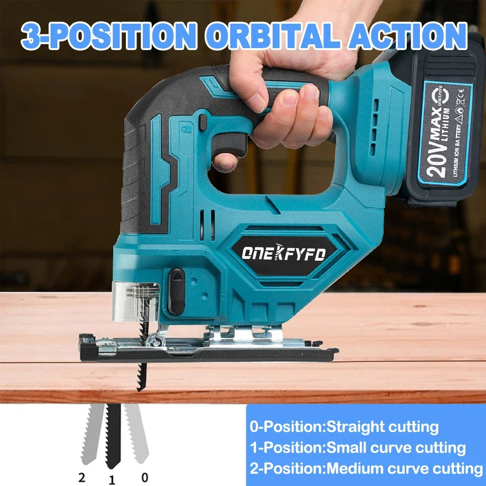 Makita Compatible 4 Pc Tool Sets Brushless Cordless Angle Grinder +Electric Hammer Drill +Jigsaw + 172 Electric Drill for Makita 18V Battery