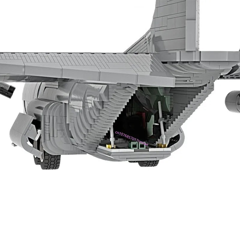 C130 Hercules JV 5257PCS WW2 Military MOC 1:38 scale C-130H Hercules transport plane Model creative ideas Child Toy Assembly Puzzle Birthday Gift