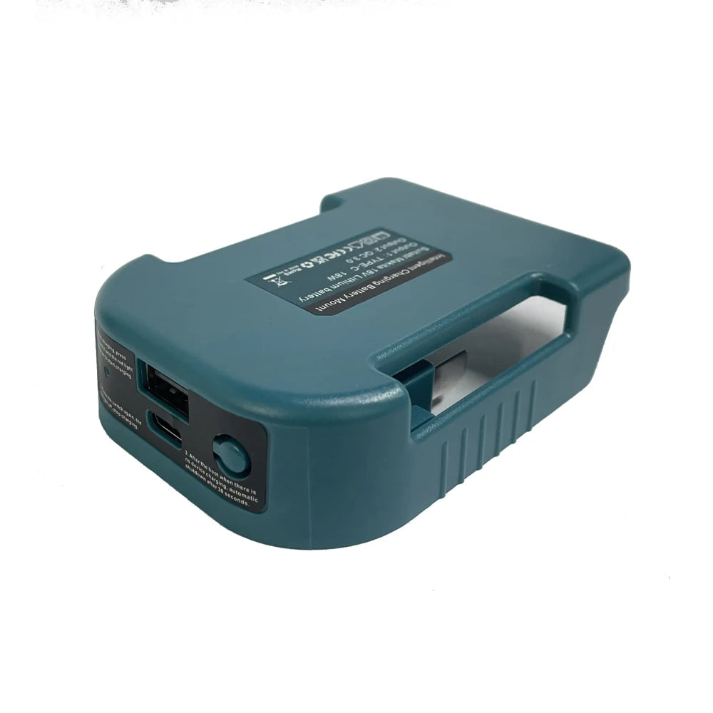 Makita Compatible 18V With USB With Type-C Battery Holder For Makita 18V Battery BL1840 BL1850 BL1860 Charger Adapter Charging