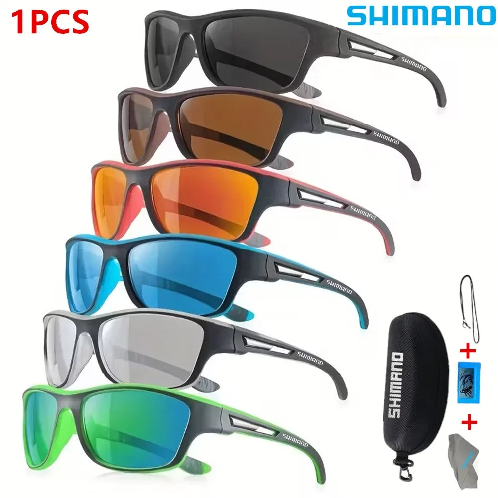 Shimano Unisex Polarized Sunglasses UV400 Outdoor Sports Protective Fashion Sunglasses for Hunting Fishing Driving And Cycling