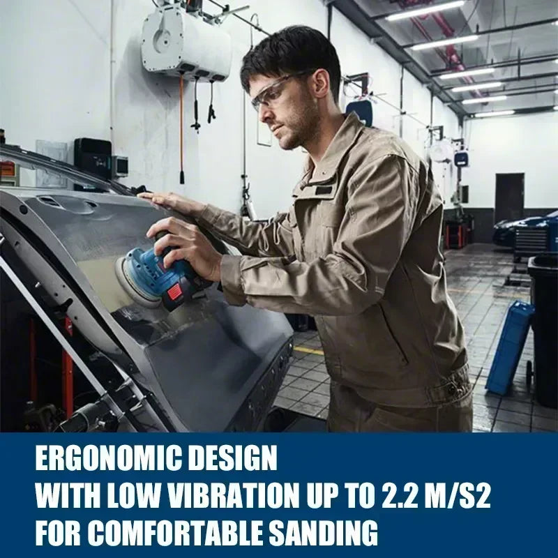 BOSCH GEX 185-LI 18V Random Orbit Sander Brushless Cordless Polisher 125mm Orbit Sander Bosch Power Tool GEX185-LI