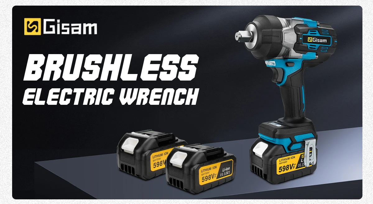 Makita compatible 18V JV Gisam 2800N.M Brushless Electric Wrench 1/2 Inch Cordless Impact Wrench Electirc Screwdriver Drill For Makita 18V Battery Pin