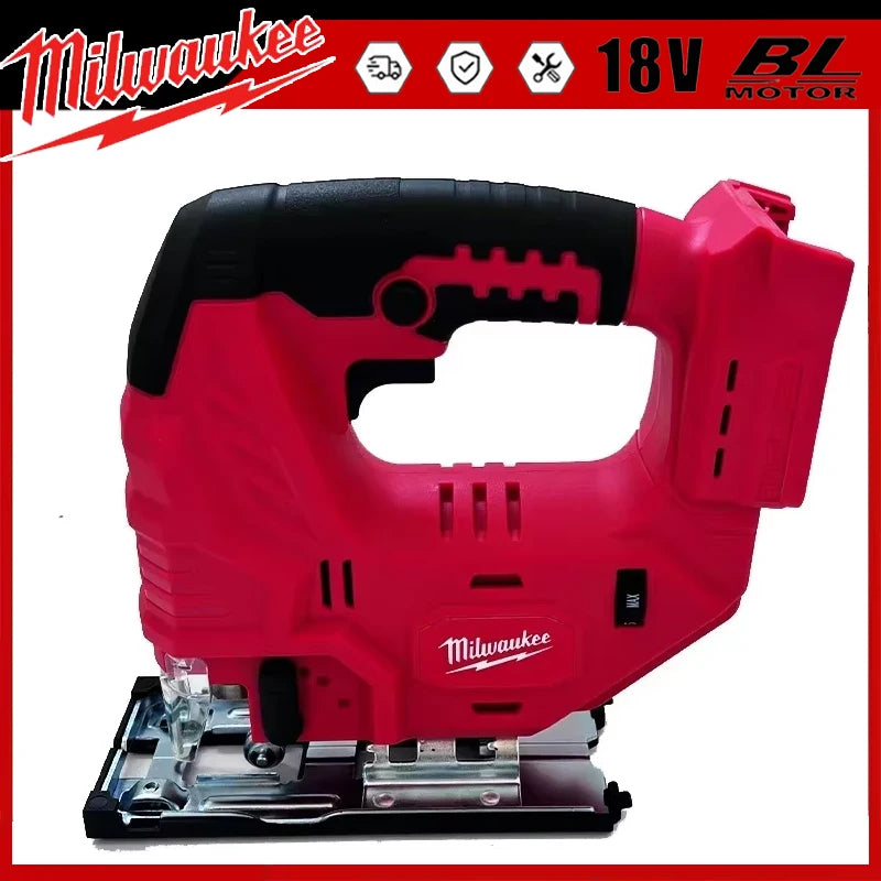 Milwaukee 18V Battery Brushless Jig Saw 0-45º Settings Electric Jigsaw Woodworking Tool Power Tools