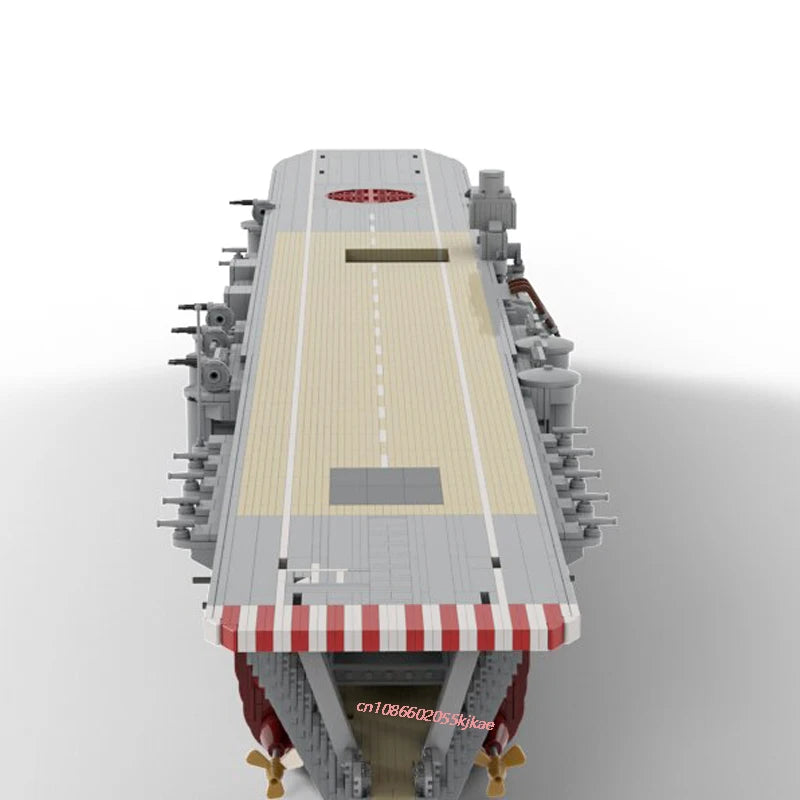 Kaga JV New 5229PCS WW2 Military MOC1:200 scale Kaga aircraft carrier warship Model DIY creative ideas Child Toy Assembly Puzzle Gift