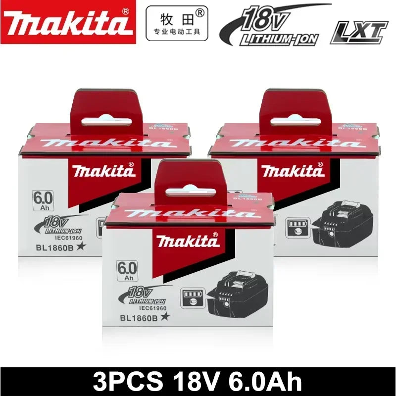 Makita Original 6.0Ah 18V battery TBW high-energy battery replaceable Makita BL1860B