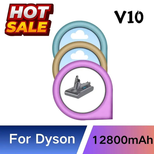 Dyson V10 Battery 25.2V SV12 For Dyson V10 Battery Animal Absolute Fluffy Cordless Vacuum Cleaner 100% new 12800mAh DYSON V10 battery