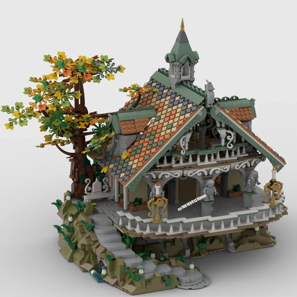 Lord of the Rings JV NEW 3660PCS The Rings Movie The Last Homely House model DIY creative ideas child Toy Assembly Puzzle Birthday Gift MOC-10315