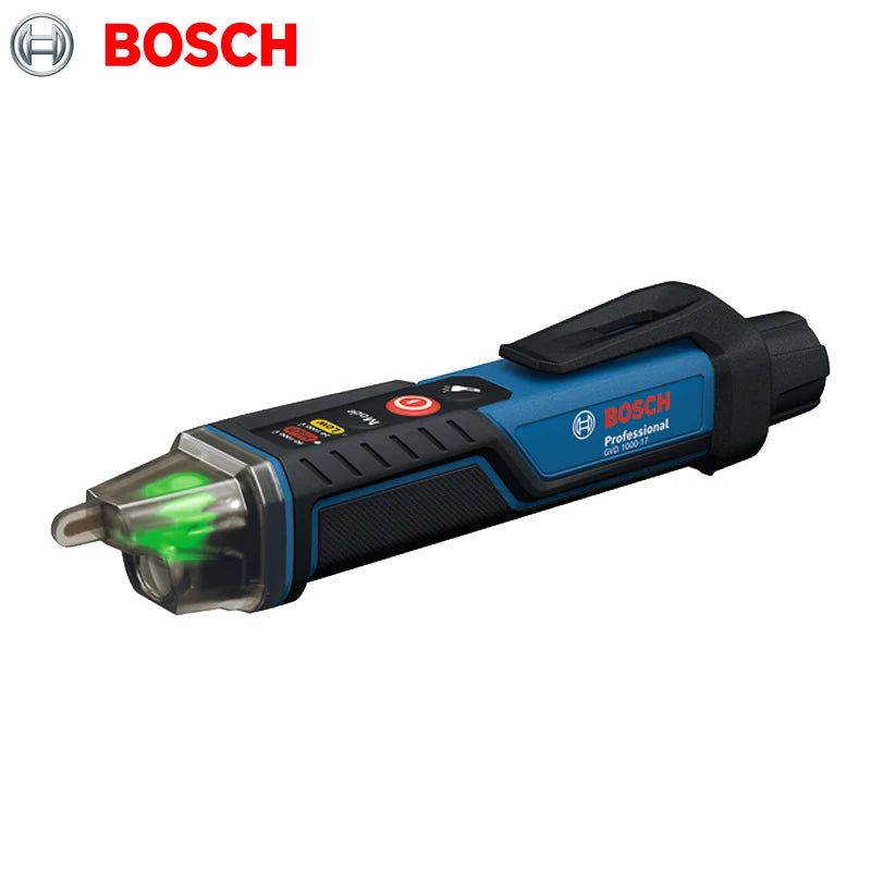 BOSCH Professional Non-contact Voltage Tester Self-test IP67 Rating Dual Voltage for Electric Drill Working GVD 1000-17