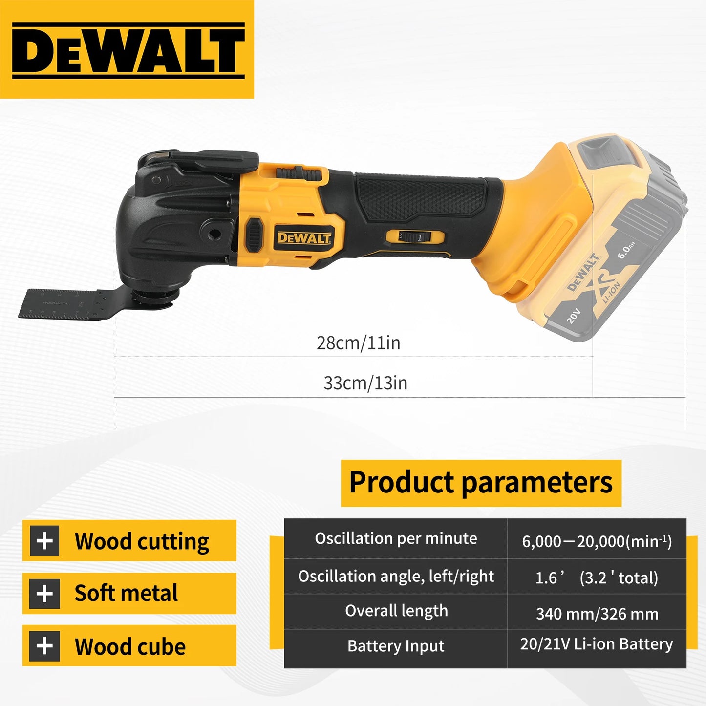 Dewalt 18V 20V MAX Brushless Oscillating Multi-Tool